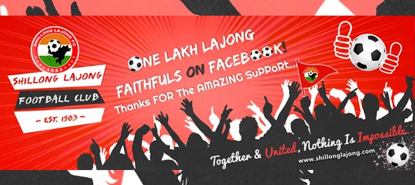Shillong Lajong FC crosses 100,000 Likes on Facebook