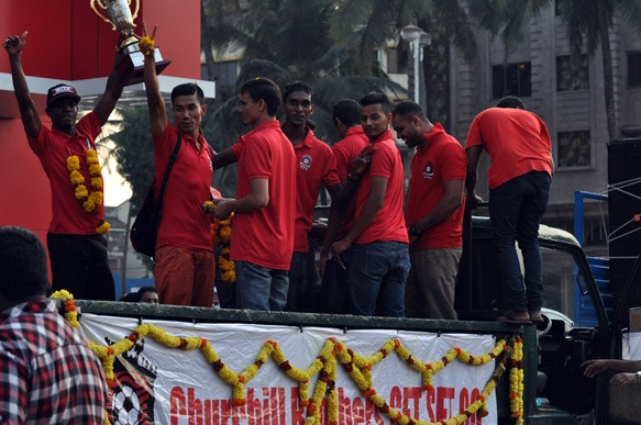 Federation Cup champions Churchill Brothers SC arrive in Goa