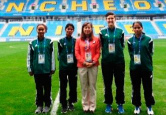 Maria Rebello and Uvena Fernandes at the Asian Games