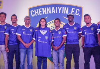 Abhishek Bachchan unveils Chennaiyin FC jersey