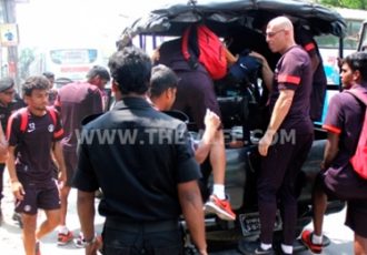 Fire scare in Indian team bus in Dhaka