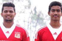 Dimple Bhagat and Md. Ashique Kuruniyan (Peninsula Pune Football Club Academy)