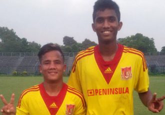 Pune FC U-19 players Chesterpaul Lyngdoh and Farukh Choudhary
