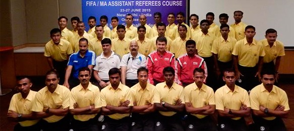 Indian referees being taught latest techniques in FIFA Course