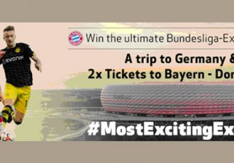 Bundesliga: Win a Trip to Germany + 2 Tickets for FC Bayern v Borussia Dortmund