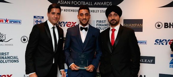 Wales star Neil Taylor wins Player Award at Asian Football Awards 2015