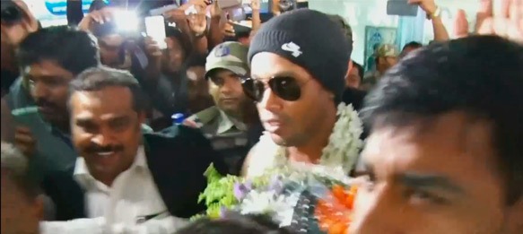 Ronaldinho arrives in Kerala - Day 1