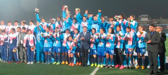 Indian Women's team win Gold in South Asian Games