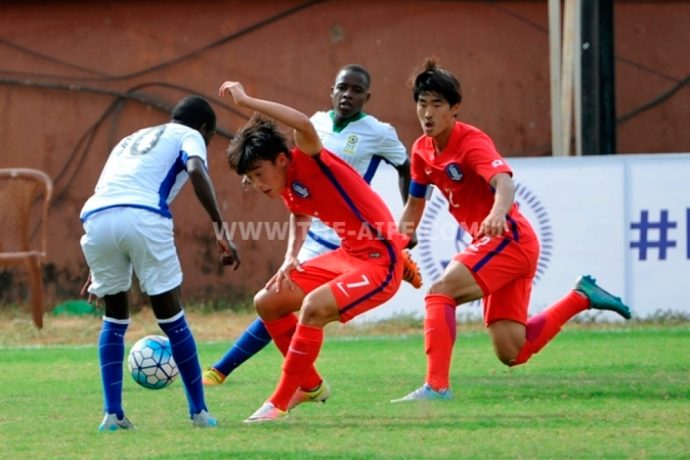 AIFF Youth Cup: Korea Republic play 2-2 draw against Tanzania