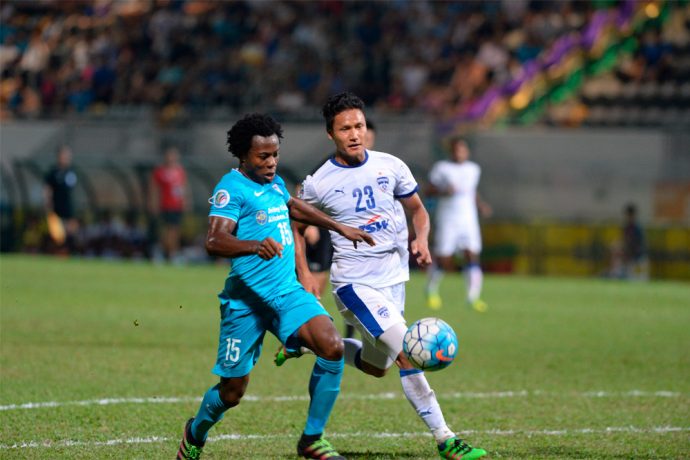 Bengaluru FC in action in the 2016 AFC Cup.