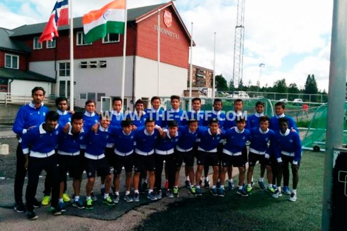 The India U-17 national team in Norway.