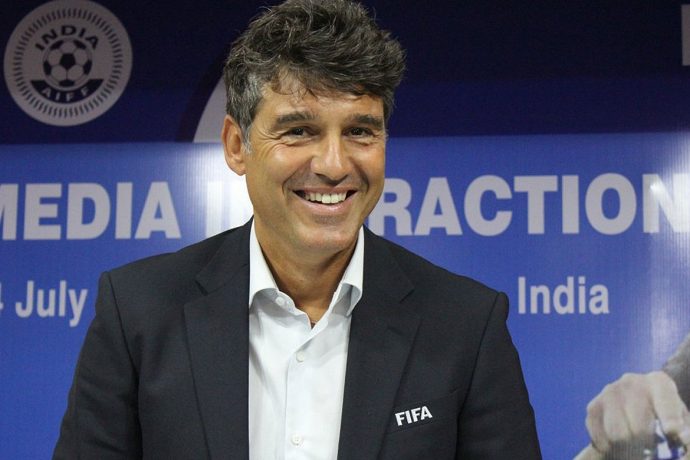 FIFA Head of Referees Massimo Busacca in Kochi, India
