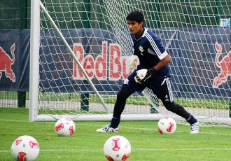 Subrata Paul during a training session at Germany's RB Leipzig in 2012. (Photo Copyright: CPD Football)