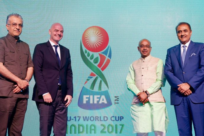 Official emblem launched for FIFA U-17 World Cup India 2017. (Photo courtesy: AIFF Media)