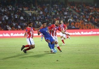 India striker Jeje Lalpekhlua in action against Puerto Rico. (Photo courtesy: AIFF Media)
