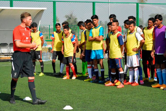 Liverpool FC International Academy & DSK Shivajians launch Player Development Centre in Pune. (Photo courtesy: DSK Shivajians FC)