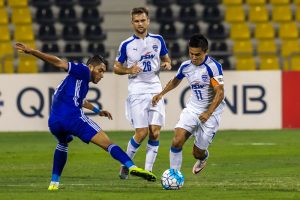 Match action during the AFC Cup Final 2016 Air Force Club v Bengaluru FC in Doha (Photo courtesy: Bengaluru FC)