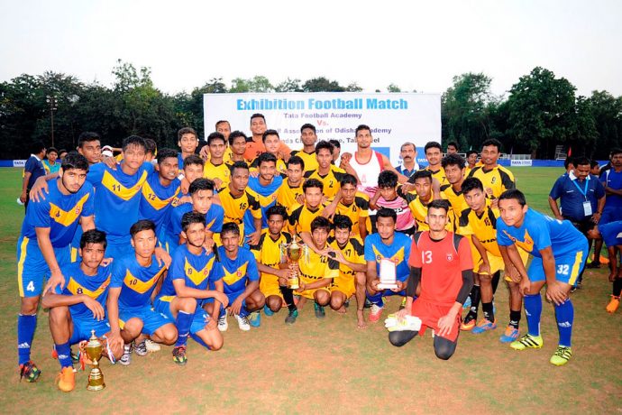 Odisha State Team beat Tata Football Academy in friendly (Photo courtesy: Football Association of Odisha)