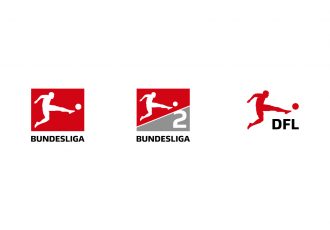 Logos of the Bundesliga. Bundesliga 2 and Deutsche Fußball-Liga (DFL)