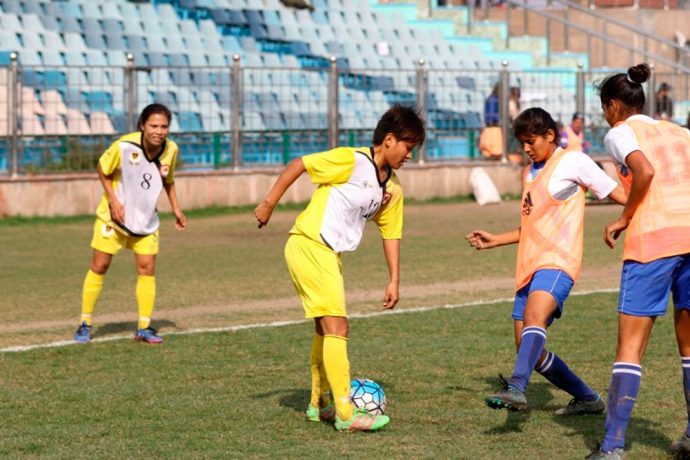 FC Alakhpura stun Rising Student FC in the Indian Women's League (IWL). (Photo courtesy: AIFF Media)