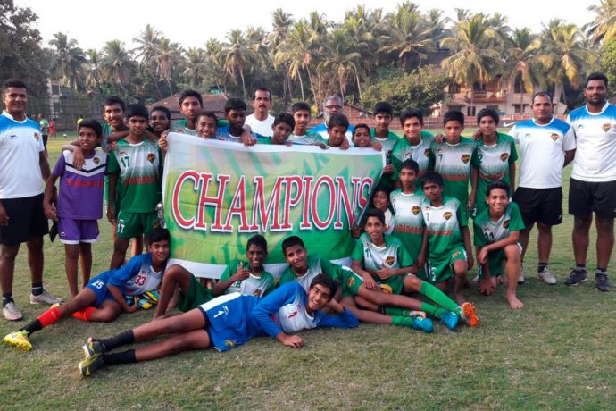 The Salgaocar FC Under-14 boys team (Photo courtesy: Salgaocar FC)