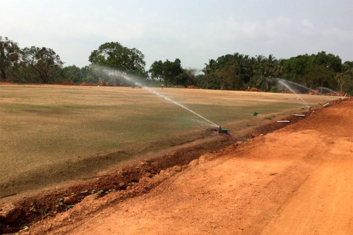 Work in progress for the new Dempo Sports Club Football Academy in Goa