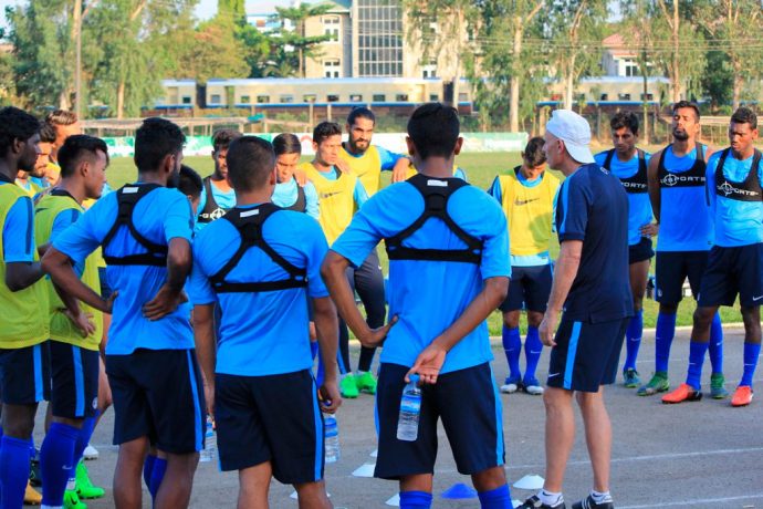 Indian national football team during a practise session (Photo courtesy: AIFF Media)