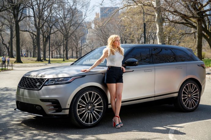 Ellie Goulding drives new Range Rover Velar in New York (Photo courtesy: TVC Group)