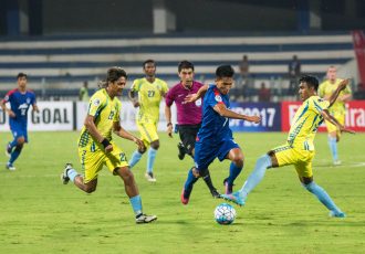 Action from the match between Bengaluru FC and Abahani Limited Dhaka at the Kanteerava Stadium, in Bengaluru (Photo courtesy: Bengaluru FC)