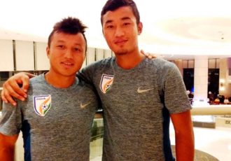 Indian national team players Lalruatthara and Laldanmawia Ralte (Photo courtesy: AIFF Media)