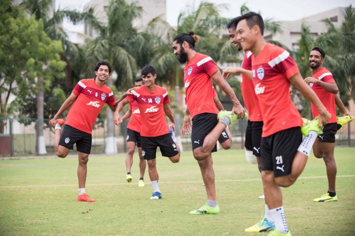 Bengaluru FC players in training (Photo courtesy: Bengaluru FC)
