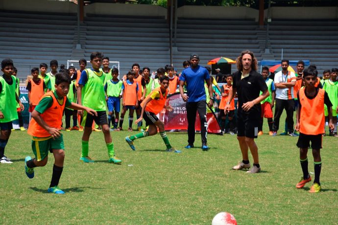 Football Takes Over Mumbai at MXIM Festival with World Cup winner Carles Puyol (Photo courtesy: FIFA U-17 World Cup India 2017 LOC)