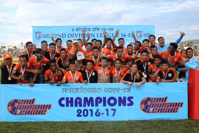 Second Division League 2016/17 champions Neroca FC (Photo courtesy: AIFF Media)