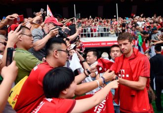 FC Bayern Munich star Thomas Müller during the Audi Football Summit in Beijing (Photo courtesy: AUDI AG)