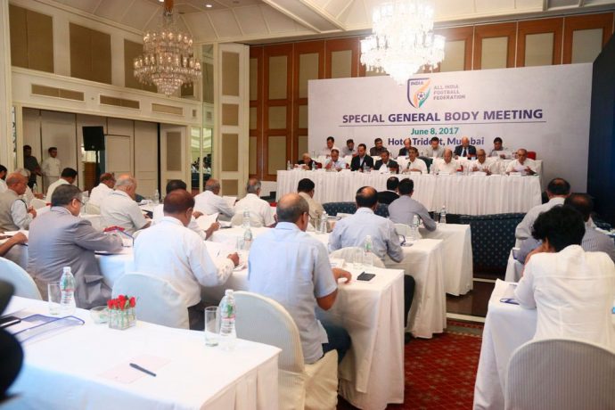 AIFF Special General Body Meeting held in Mumbai (Photo courtesy: AIFF Media)