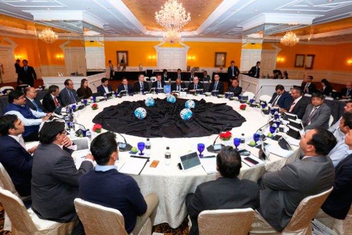 Indian football roundtable meeting at the AFC HQ in Kuala Lumpur (Photo courtesy: Asian Football Confederation)