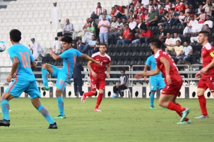 India U-23 go down to Syria U-23 in AFC U-23 Chammpionship Qualifying opener (Photo courtesy: AIFF Media)
