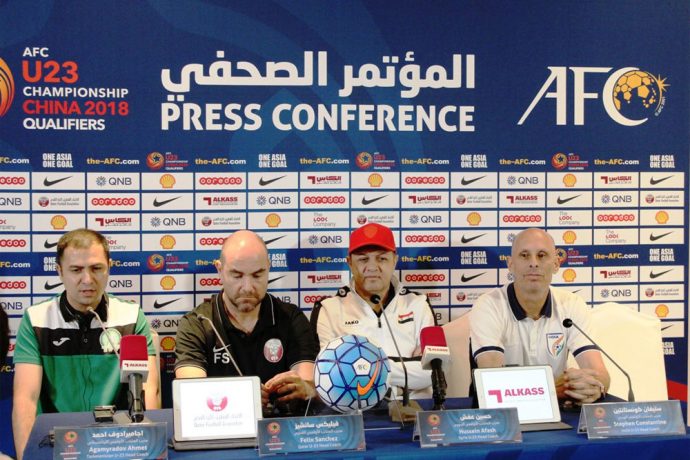 AFC U-23 Championship China 2018 Qualifiers Press Conference (Photo courtesy: AIFF Media)