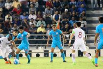 Qatar U-23 manage to escape against India U-23 (Photo courtesy: AIFF Media)