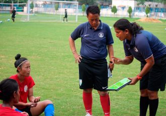 Indian Women's national team head coach Maymol Rocky (Photo courtesy: AIFF Media)
