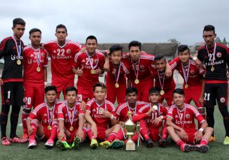 Shillong Lajong celebrate their U-18 Shillong Premier League 2017 title (Photo courtesy: Shillong Lajong FC)