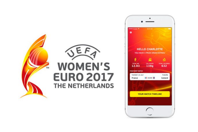 New active app at UEFA Women's EURO 2017 (Photo courtesy: UEFA)