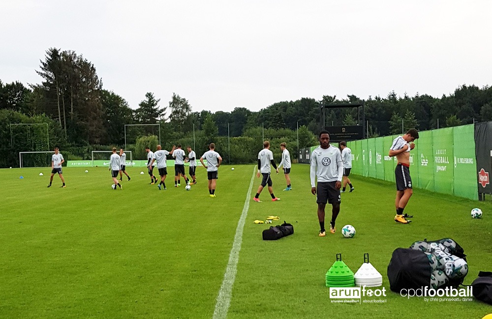 VfL Wolfsburg summer training camp at the Hotel-Residence Klosterpforte in Marienfeld, Germany.