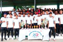 Mizoram Chief Minister Lal Thanhawla met the AIFF Elite Academy U-19 Boys (Photo courtesy: AIFF Media)
