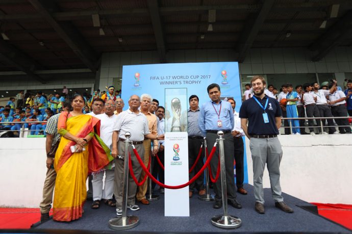FIFA U-17 World Cup India 2017 Trophy Experience kicks off in New Delhi (Photo courtesy: FIFA U-17 World Cup India 2017 LOC)