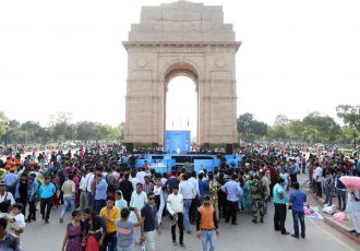 The FIFA U-17 World Cup India 2017 Trophy Experience took over the iconic India Gate in New Delhi (Photo courtesy: The FIFA U-17 World Cup India 2017 LOC)