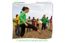 Giving Compass partners with Mia Hamm to level the playing field for girls (Photo courtesy: Giving Compass)