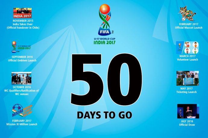 FIFA U-17 World Cup India 2017: India’s biggest sports tournament kicks-off in 50 days (Image courtesy: FIFA U-17 World Cup India 2017 LOC)