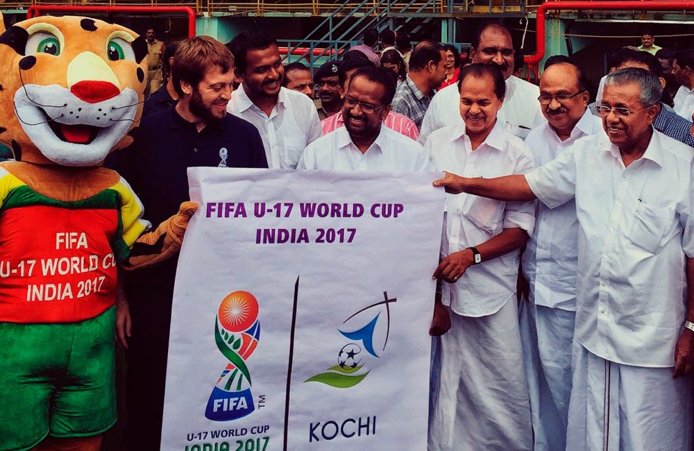 Kerala CM Pinarayi Vijayan launches Kochi's FIFA U-17 World Cup India 2017  Host City Logo