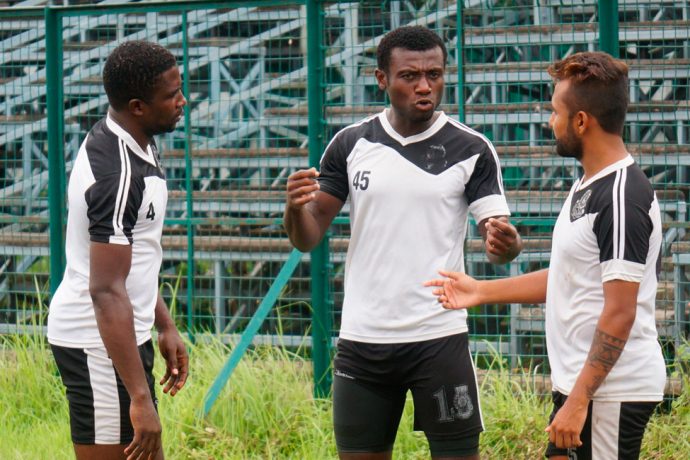 Mohammedan Sporting Club players during a training session (Photo courtesy: Mohammedan Sporting Club)